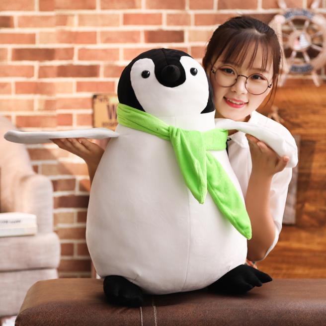 penguin soft toy with scarf