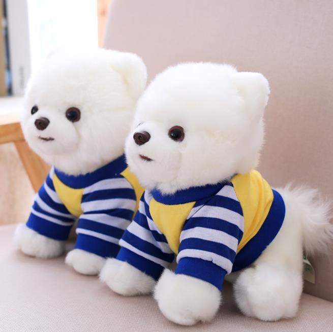 white pomeranian plush