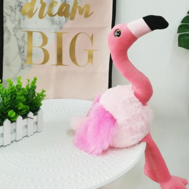 pink flamingo stuffed toy