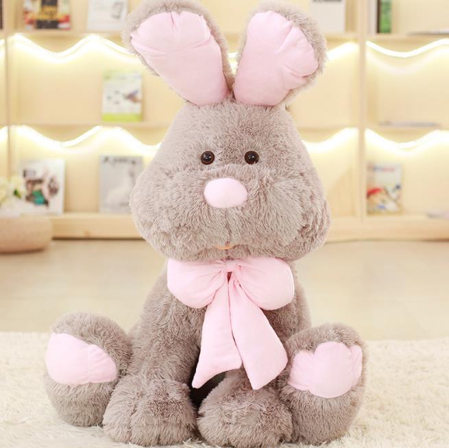 Long eared large gray rabbit toy | Custom stuffed animals